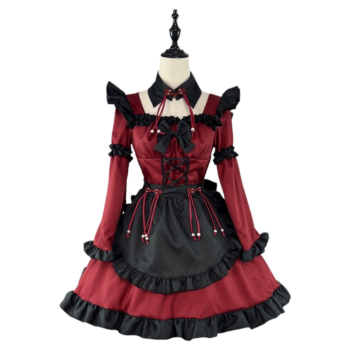 open lace back dress Amazon.com: TTYAO REII Red Lolita Dress for Women Anime Cosplay Outfits  Sweet Princess Puffy Skirt for Fancy Halloween Party (Red White, S) :  Clothing, Shoes & Jewelry