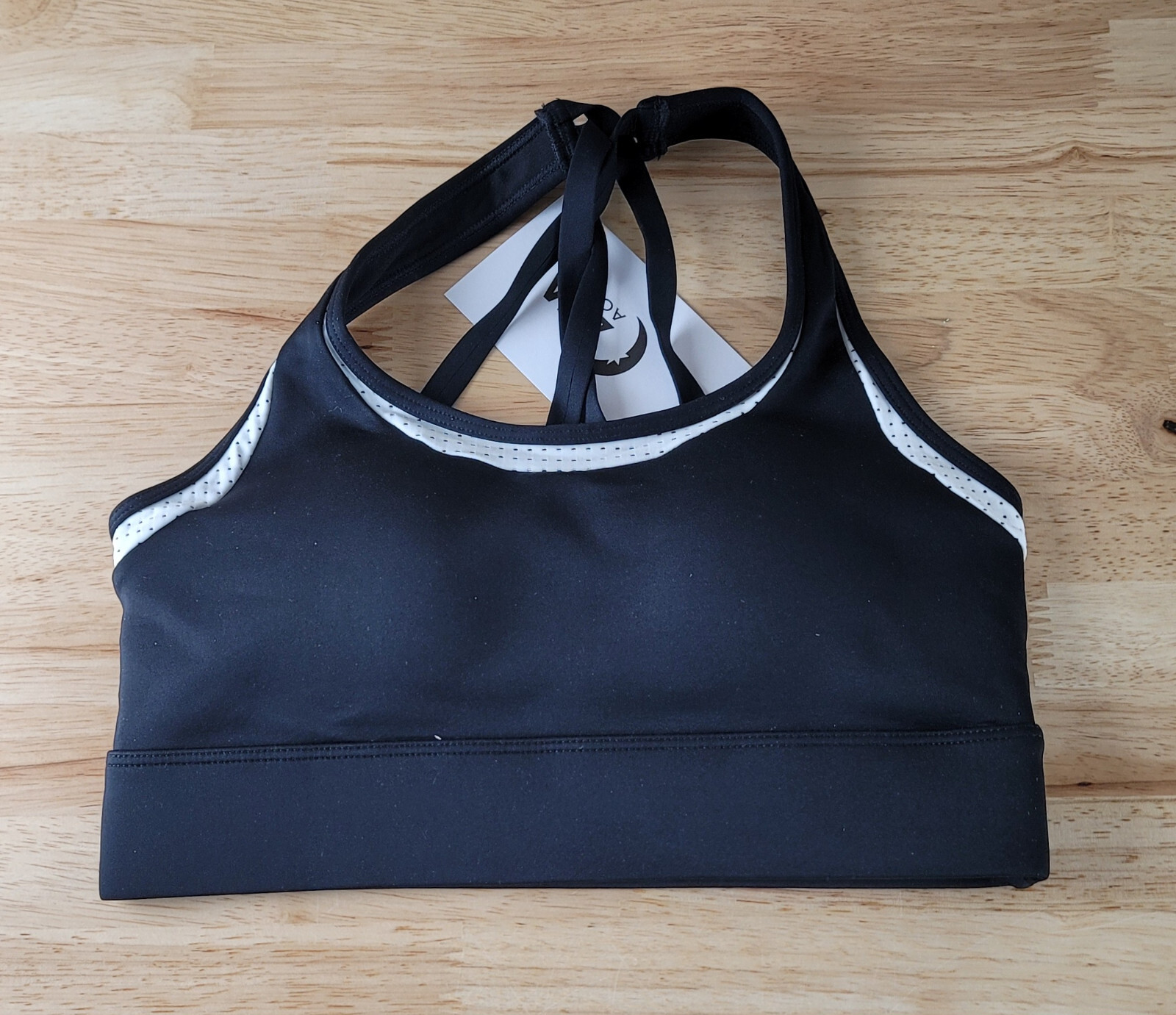 ZYIA Active PRIMO MESH SPORTS BRA Size: XS Color: Black & White