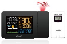 Projection Clock   Radio Control 2025 UK Version Youshiko Weather Station
