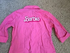 Spirit Halloween Barbie Pink Power Jumpsuit Sz S Womans Romper 1 Pc