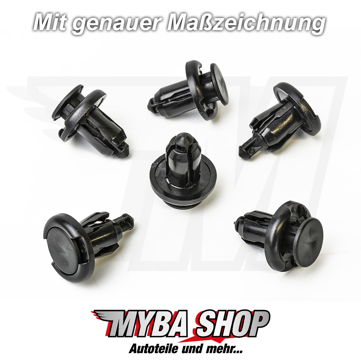 10 X Stoßstangen Scheinwerfer Motorhaube Spreiznieten Für FIAT SEDICI