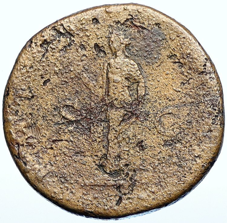 HADRIAN 122-125 AD Rome Authentic Ancient OLD Roman Coin w SPES