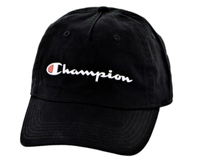 Champion unisex adult Ameritage Dad Adjustable Cap Headband,Black, One Size 