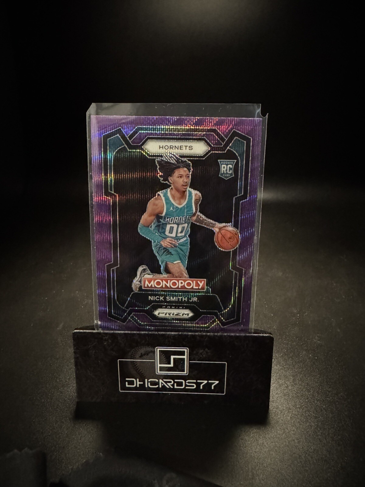 2023-24 Panini Prizm Monopoly - Purple Wave Prizm #14 Nick Smith Jr. (RC)
