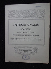 Vivaldi Sonata per violino in la maggiore arrangiata per viola Breitkopf & Hartel