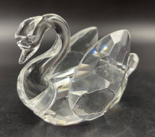 Statuetta statua figurine soprammobile cristallo Mocrystal t Swarovski CIGNO