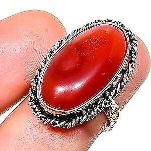 Anillo de 7 Anillos de moda Cornalina