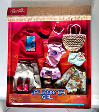 NRFB Habits plage BARBIE & KEN 2004 CALIFORNIA GIRL CALI GIRL FASHION C7207