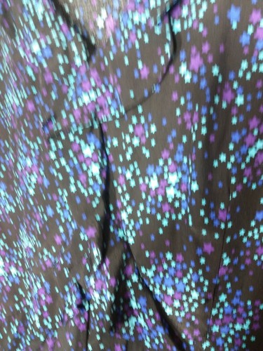 BUTTERFLY MATTHEW WILLIAMSON DRESS SIZE 10 STARS BLACK BLUE SHIFT DESIGNER k8 - Picture 6 of 8