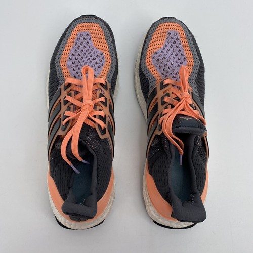 Women's 9.5 Adidas Ultra Boost 2.0 Sun Glow Shoes AQ5166 Peach Gray Lavender - Picture 8 of 13