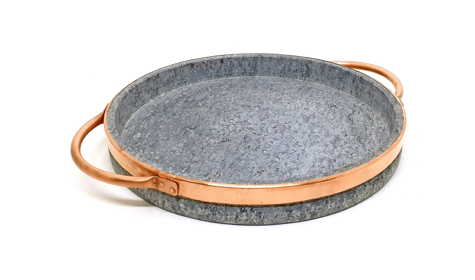 12" deep dish pizza pan with copper handles | Handcrafted from a slab of pure...