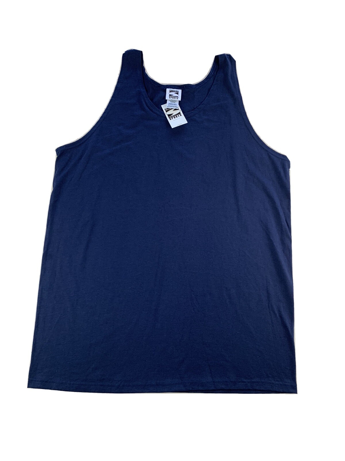 Simply For Sports Men’s Sleeveless Tank Top Deep Blue TShirt Size XL