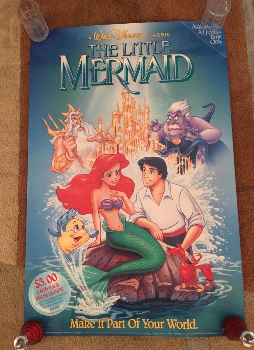 Rare Disney Little Mermaid Banned Artwork Original First Video