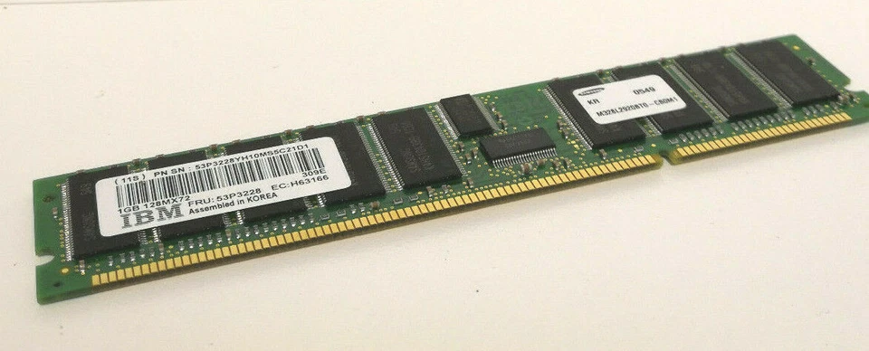 IBM Server ECC Speicher 1GB 128MX72 , 53p3228 , H63166 , NEU - Bild 4 von 4