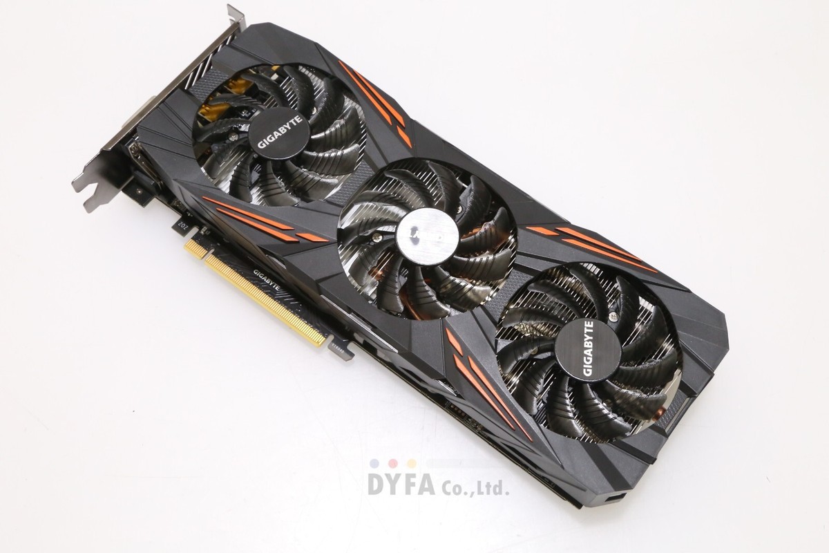 GIGABITE used GV-N1080G1 GAMING-8GD rev.1.0 cover is loose PCB-I-E
