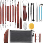 23Pcs Clay Sculpting Tools Set Pottery Ceramic Polymer Modeling Kit Supplies