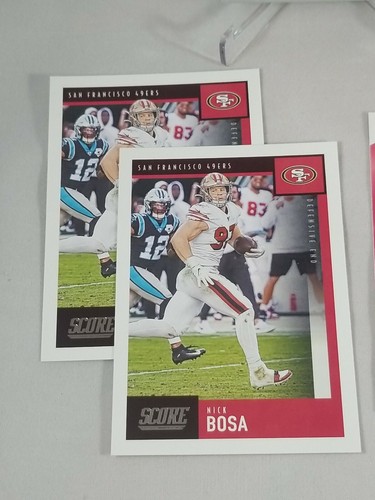 Nick Bosa Lot(6)-Rookie Plus Mosaic Pink Camo base and insert 49ers Buckeyes 🔥 - Picture 4 of 5
