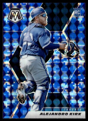 2021 Panini Mosaic Blue Prizm Alejandro Kirk Rookie Toronto Blue Jays #267