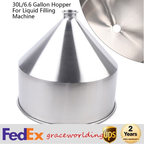Stainless Steel Hopper For Paste Liquid Filling Machine 30L Funnel Tank