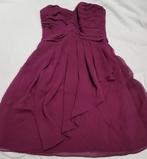 Davids Bridal Bridesmaid Dress, Prom FORMAL Dress Size 2 Plum Purple
