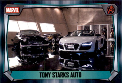 Topps Trading Card 140 - Tony Stark's Car - Marvel Missions 2017