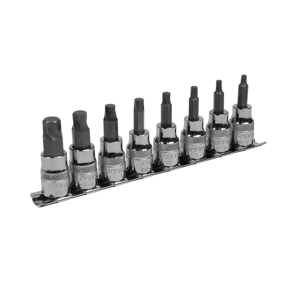 Sechskant Bit Set Lock-On™ 8Pc 1Cmsq Drive - B - Sealey AK65603 Neu-image