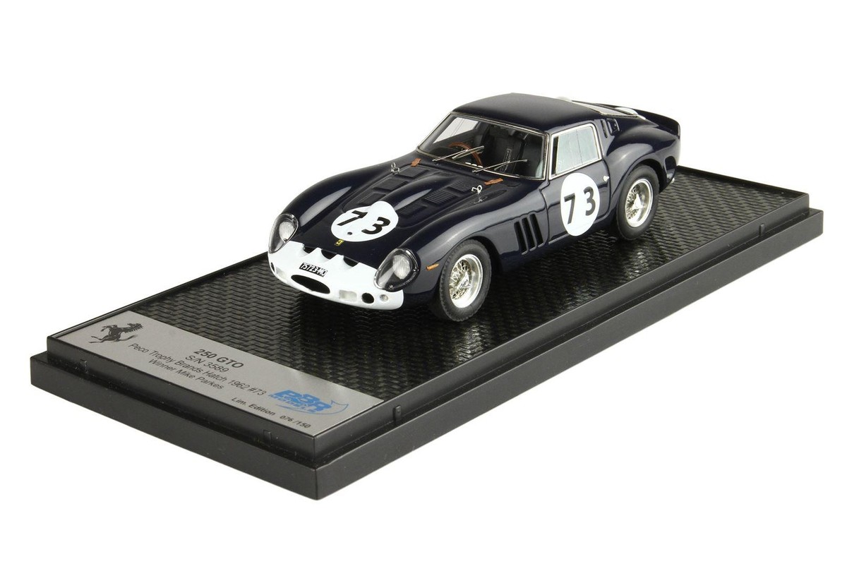 1:43 BBR Ferrari 250 Gto Trophy Brands Hatch 1962 #73 Winner