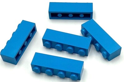 Blue Blue 5個セット Lego 5 New Dark Azure Bricks Building Blocks 1 x 4 Parts | eBay