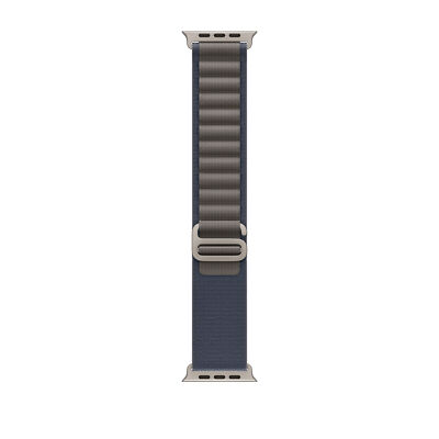Genuine Apple Watch Band Alpine Loop (49mm) Blue - Medium (Fits 145mm - 190mm)