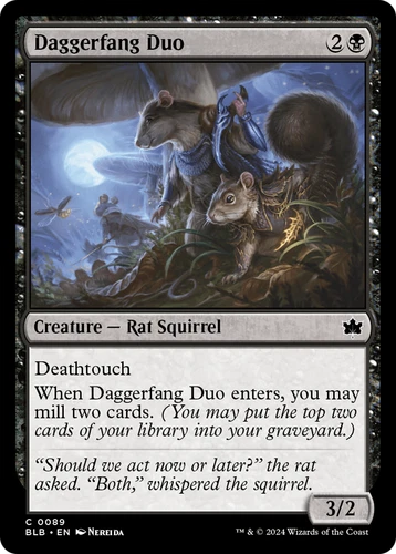 x1 Daggerfang Duo BLB Bloomburrow MTG 89 COMMON M/NM 1x - product listing photo
