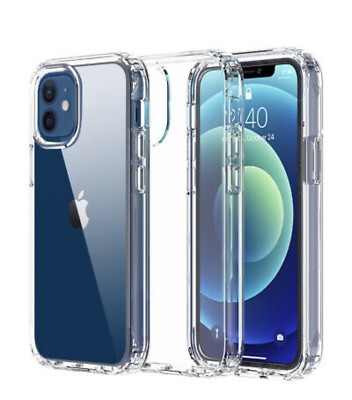 2X For iPhone 12 Pro Max Clear Case Shock Proof