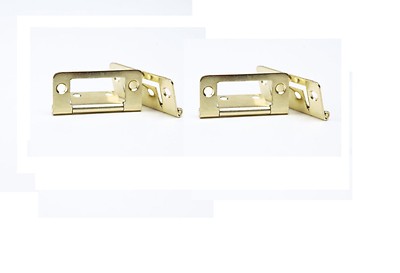 4 x Brass flush Hinges Cupboard Furniture Campe rvan,Motor home, Caravan 