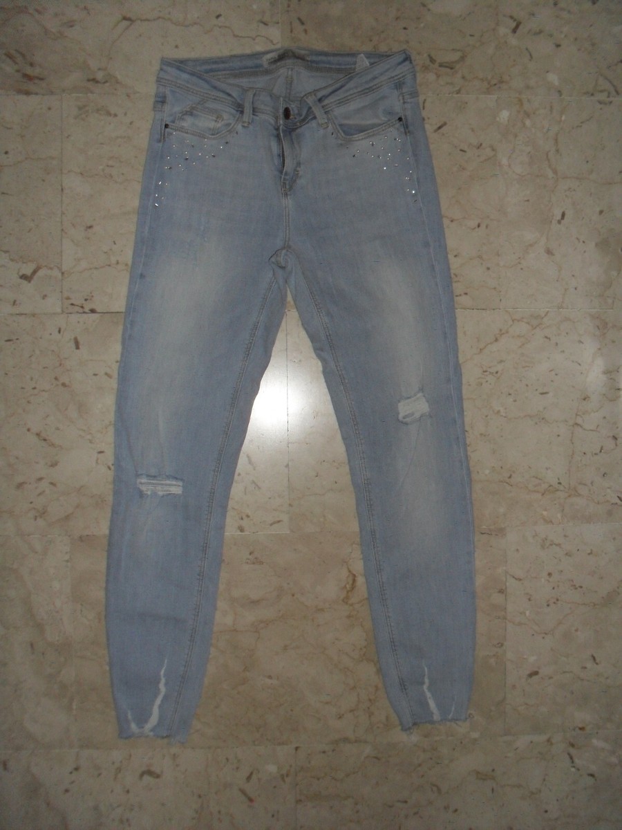 Strass QualitÃ Jeans Zara JEANS ZARA Z1975 CON APPLICAZIONI DI