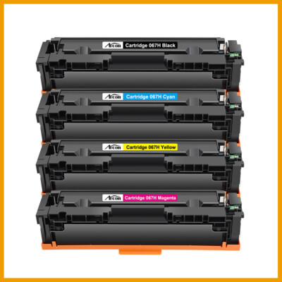 Halloya 067 067H Cartuccia Toner Compatibile Per Canon Toner 067 067H Per Canon I-SENSYS MF655CDW MF657CDW Toner LBP631CW LBP633CDW MF651CW (4-Pezzi, Con Chip - Foto 4