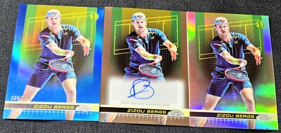 2024 Topps Chrome Tennis 1st Auto Zizou Bergs Blue /250 Refractor #181
