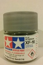 Tamiya acrylic paint XF-16 Aluminum 10ml Mini