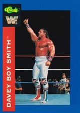 British Bulldog Davey Boy Smith 1991 Classic WWF Superstars Card #7 WWE Legend