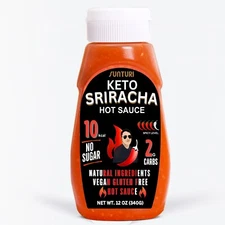 3 x Sunturi Keto Sriracha Sugar Free Thai Hot Sauce 12oz Vegan Gluten Free