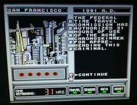 Where in Time is Carmen Sandiego? (Nintendo NES, 1991) Tested/Working. Game Only
