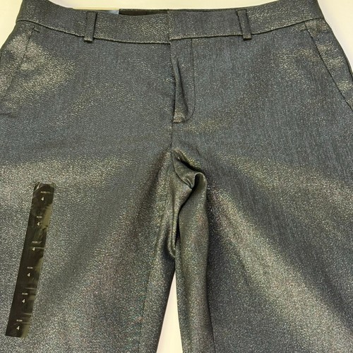 BANANA REPUBLIC Avery Straight Ankle Dress Pant NWT - Size 4 - Metallic Black - Picture 6 of 9
