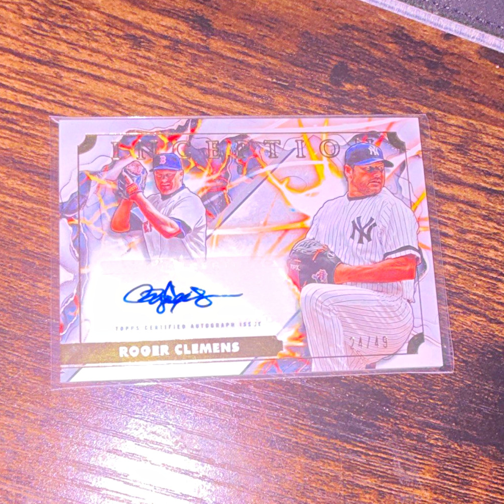 Topps 2025 Inception Roger Clemens Yankees Transformation Auto #ITA-RC /49