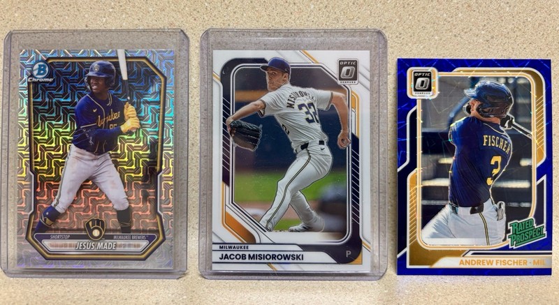 Trey Ebel Auto (1st Round Pick, Misiorowski, Jesus Made Mojo, Brewers Rookie LOT