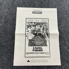 A Fistful of Dollars 1967 Pressbook Clint Eastwood Sergio Leone United Artists
