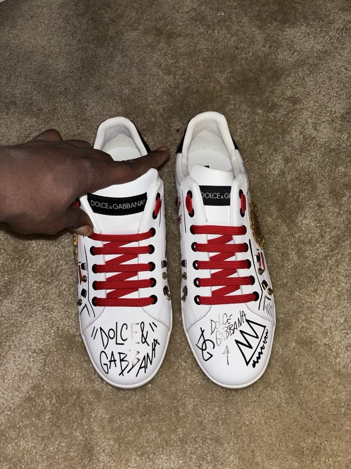 Dolce Gabbana Portofino Zapatillas Talla EU 44/10 EE. UU. Lote Foto 3 de 4