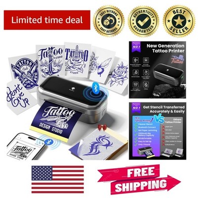 Portable TP31 Tattoo Stencil Printer - Ideal for Artists & Beginners, 30 Sheets