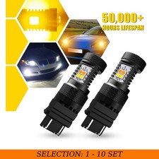 2-20x 3157 Auxito Led Bulb Turn Signal Parking Light Bulbs Whiteamber 3156 3457