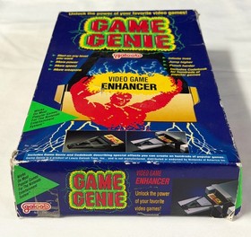 Galoob Game Genie Gold Nintendo NES Game Cartridge Adapter with Box & Manual