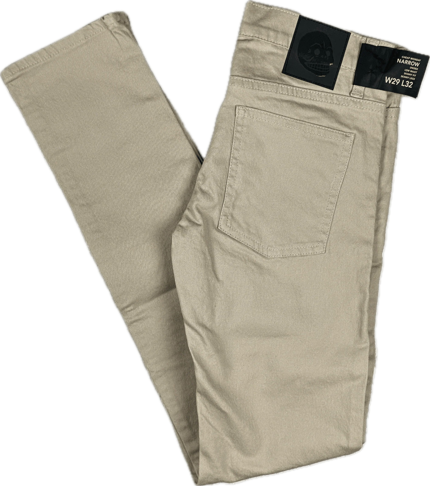 NWT - Cheap Monday 'Narrow Beige' Skinny Jeans - Size 29//32 image 2