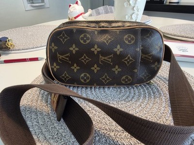 Louis Vuitton Pochette Gange Sling Bag Brown MONOGRAM Canvas