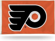 Philadelphia Flyers Premium 3x5 Feet Flag Banner, Logo Design, Metal...